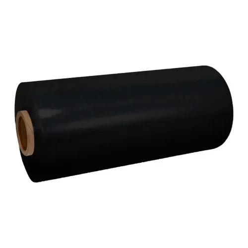 Ultra Stretch Nano 55 Layer White or Black Cast Machine Wrap - Black